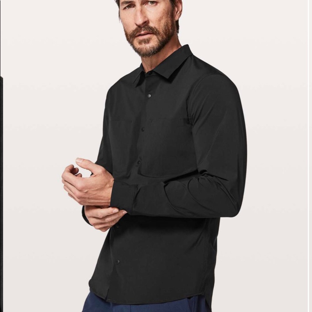 Lululemon Zenway Buttondown Dark Gray/Anthracite